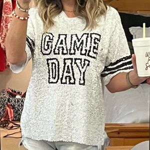 Game day sequin shirt
